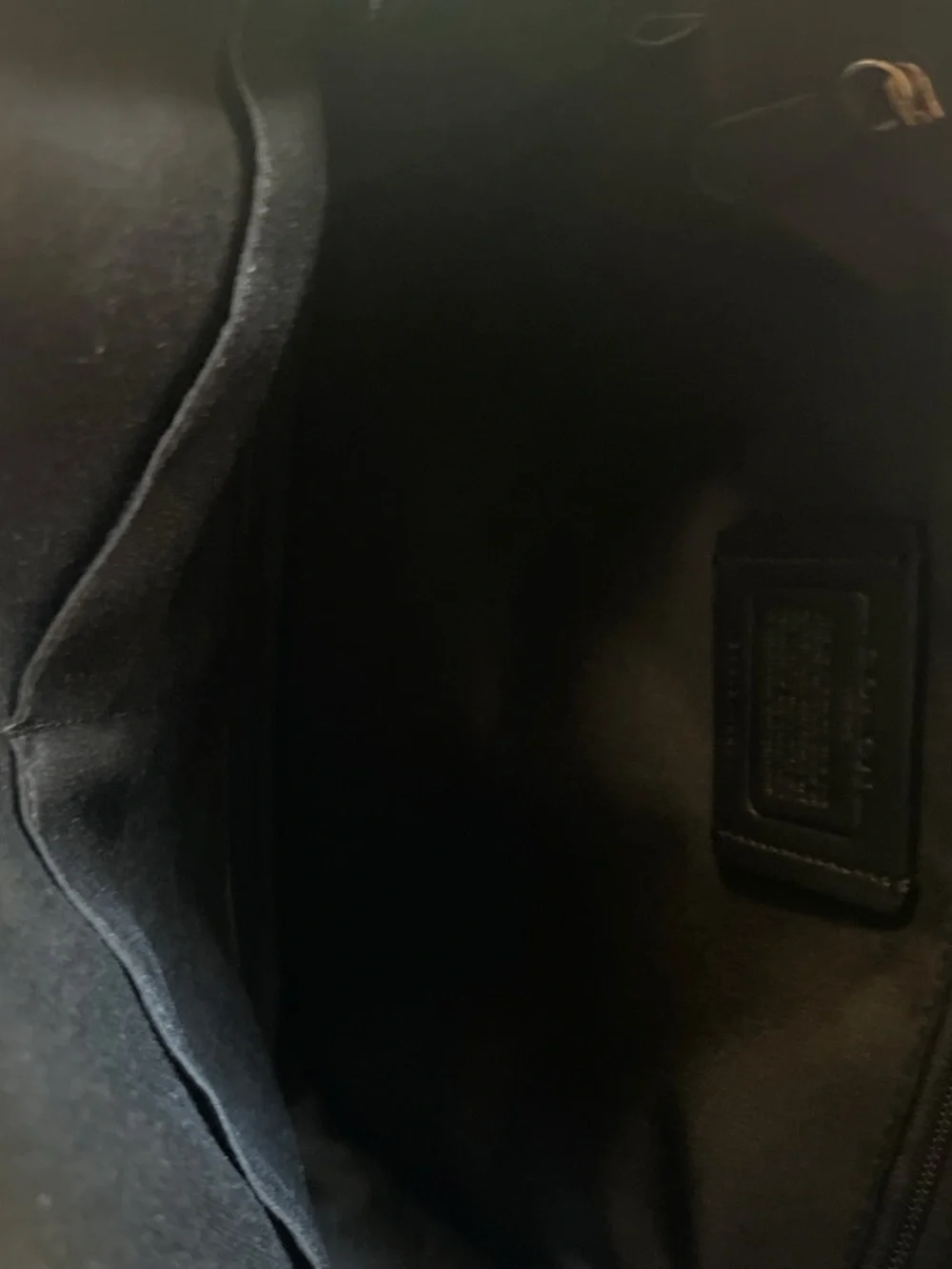 Coach Signature Canvas Backpack in Brown with Black Pocket